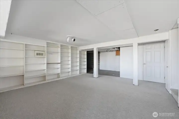 Another view of the finished basement area.