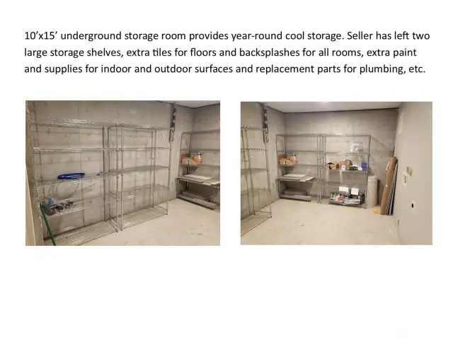 Underground storage room