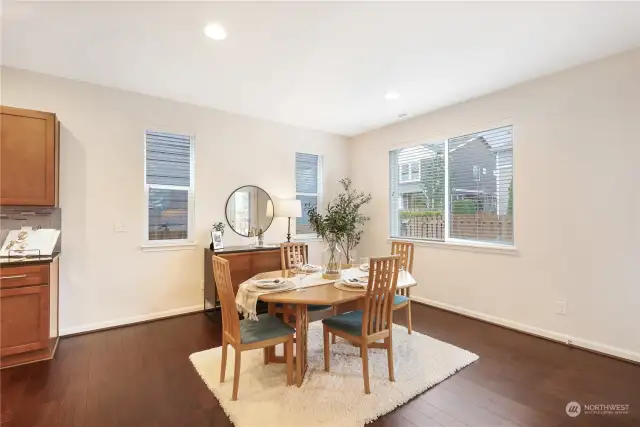 Dining area with lots of natural light