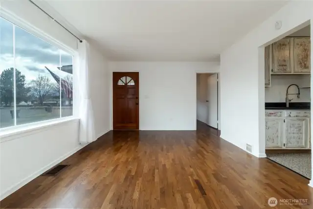 Beautifully refinished original hardwood floors