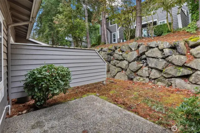 Enjoy entertaining on this charming patio.