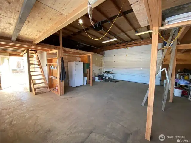 Inside of Shop with Additional storage upstairs