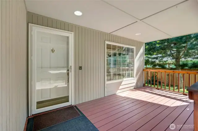 Covered front porch