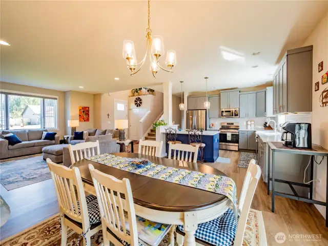 THIS ROOM IS AS BIG AS IT LOOKS...PLENTY OF ROOM FOR AN 8 TOP DINING TABLE