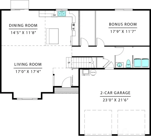 THIS FLOOR PLAN IS REVERSED BUT YOU CAN SEE THE SIZES OF THE ROOMS