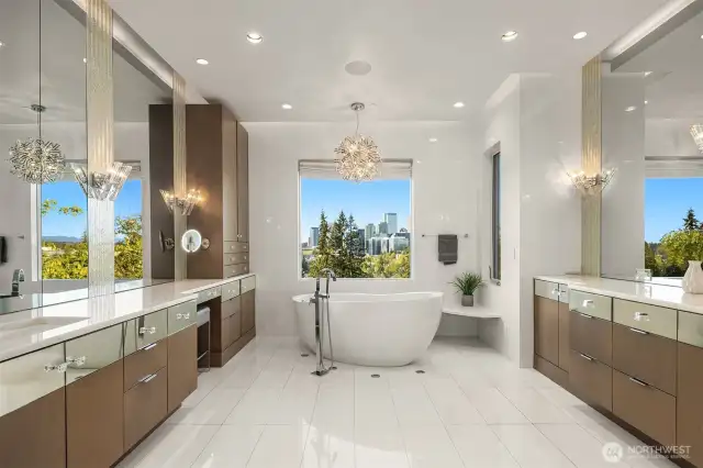 Enjoy relaxing at the end of a long day in the soaking tub overlooking these views.