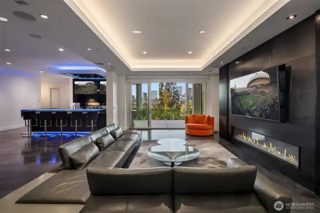The Recreation room is an incredible place to entertain guests and host amazing parties.
