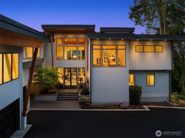 Impressive lines and oversized windows.