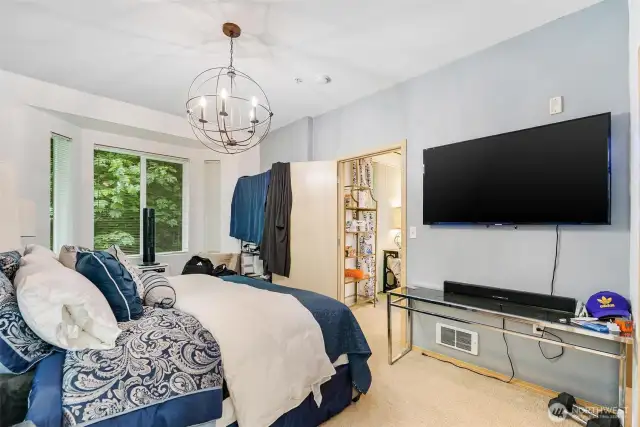 Master bedroom with TV (Tv convey with the house)