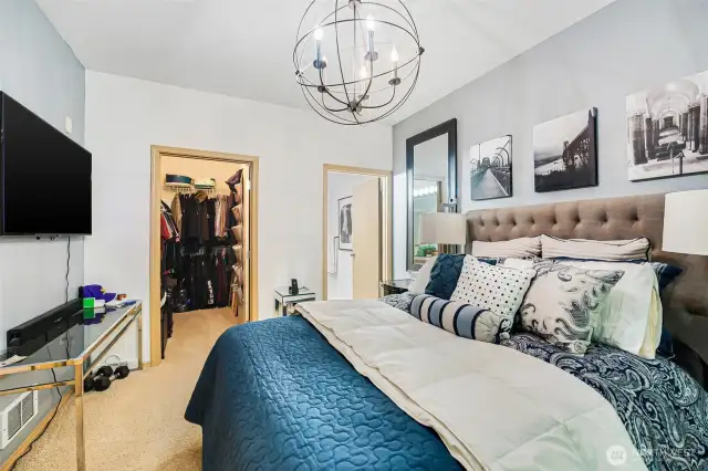 Generous size master suite.