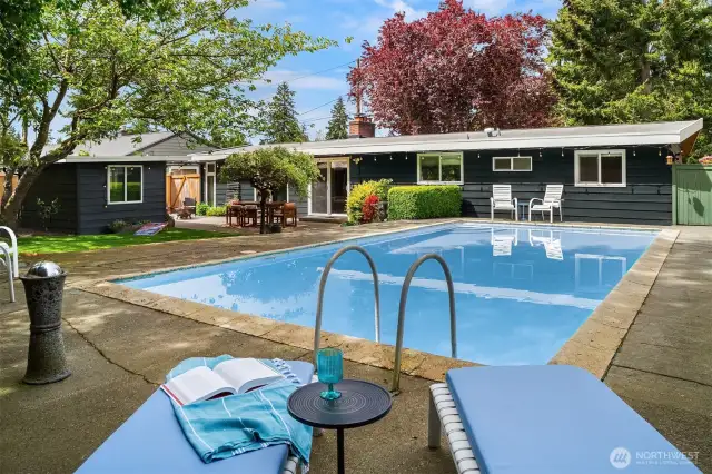 Dive into your private 8' in-ground pool and soak up the sun on a spacious patio—perfect for lively gatherings, laid-back lounging, or starry-night escapes