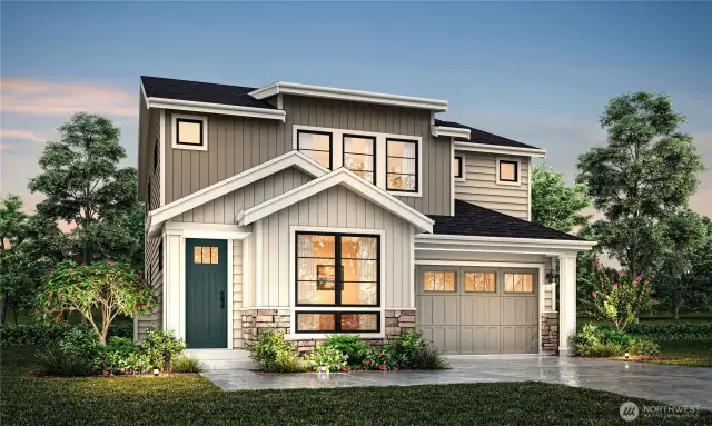 Plan 2368 elevation B rendering