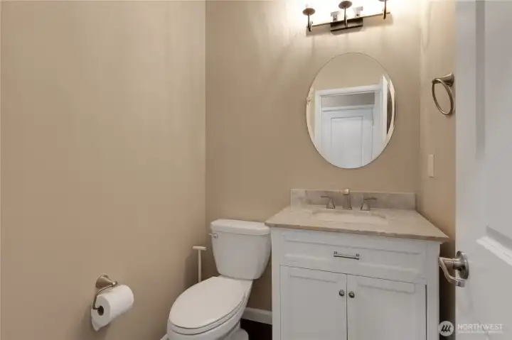 Downstairs half bath