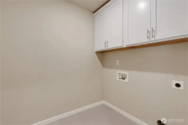 Upstairs laundry room