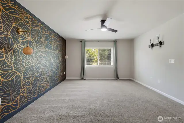Spacious primary bedroom