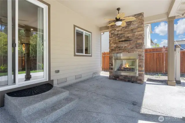 Cozy up to your gas firrplace in the fall and winter