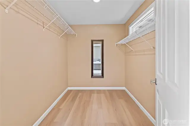 Primary walk-in closet