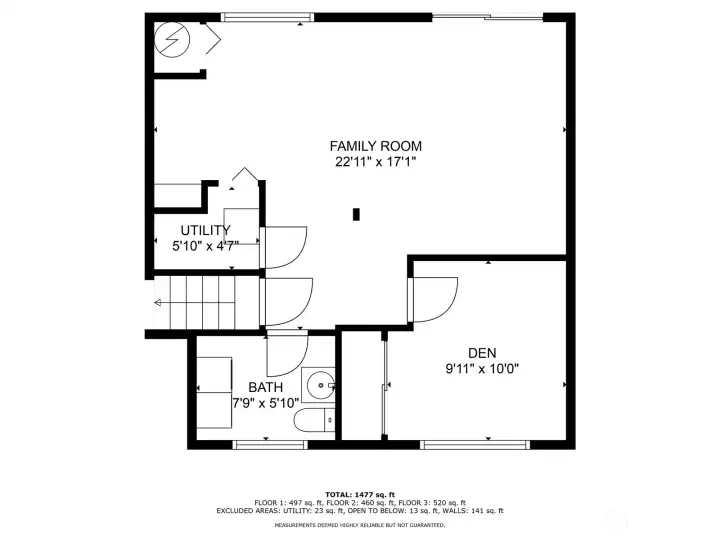 Basement floor plan
