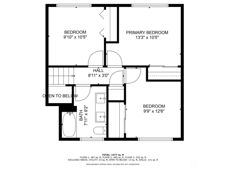 Upper-level Floor plan