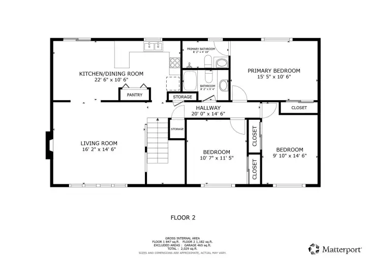 Main level floor plan