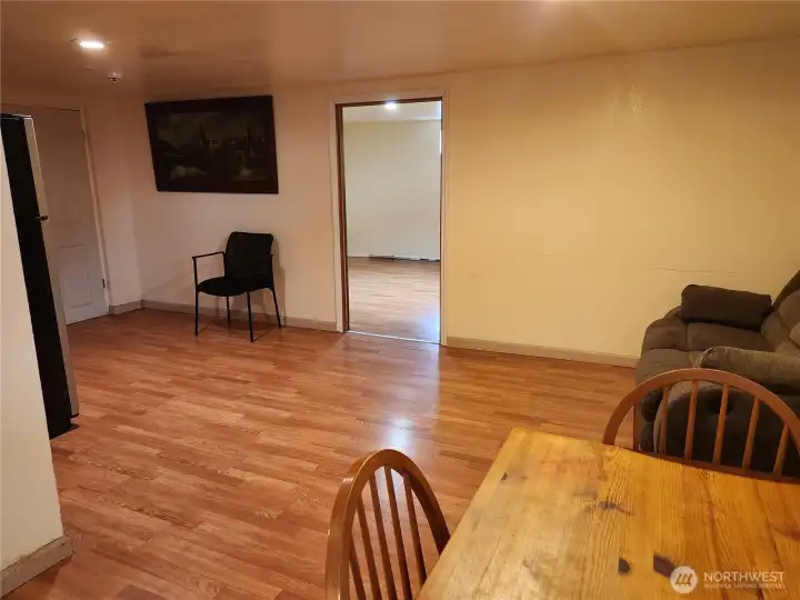 Lower Level bedroom entrance off living area