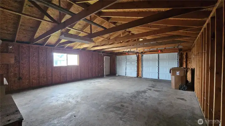 high ceilings in the garage