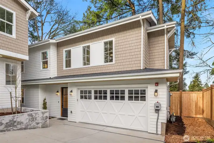 Full-sized two-car garage