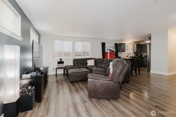 Open concept living on main floor.