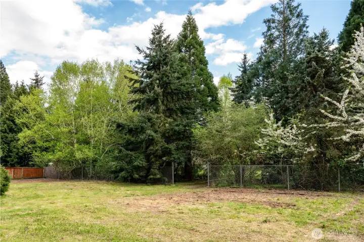 Looking from the North side with the wide opening in the middle that leads to the South side.