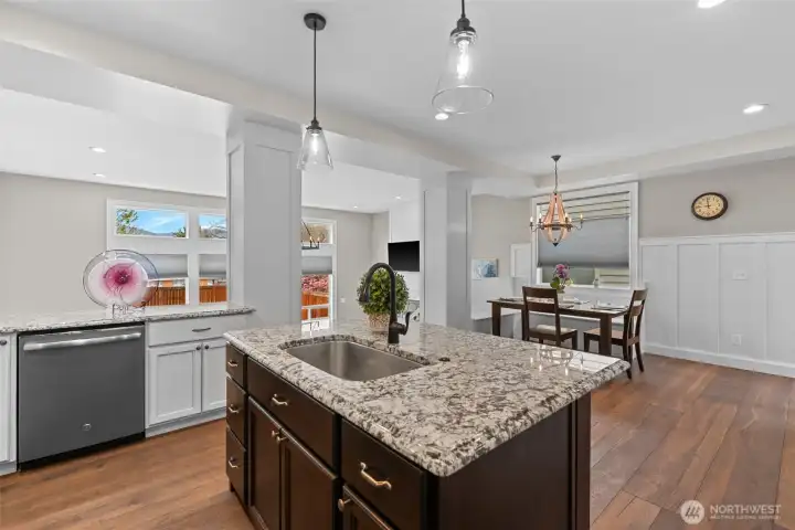Kitchen looking towards the dining area.