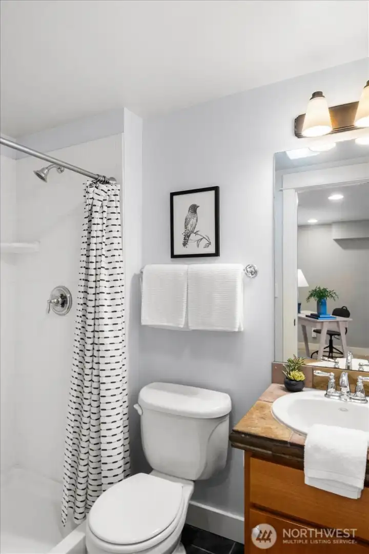 3/4 bath off 1st floor bedroom