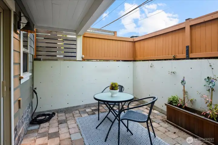 Private patio