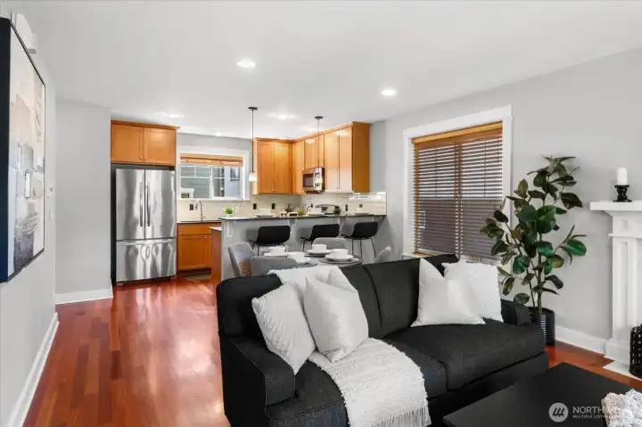 Cherry hardwood floors