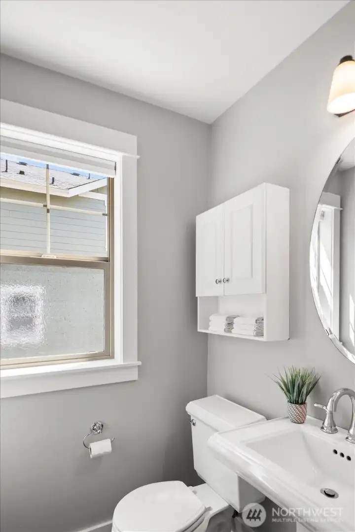 1/2 bath on main floor