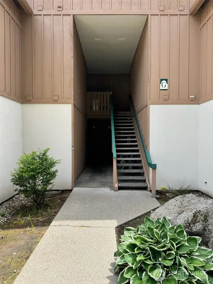 Stairs to the second floor