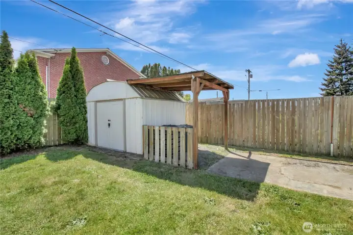 Shed for extra exterior storage