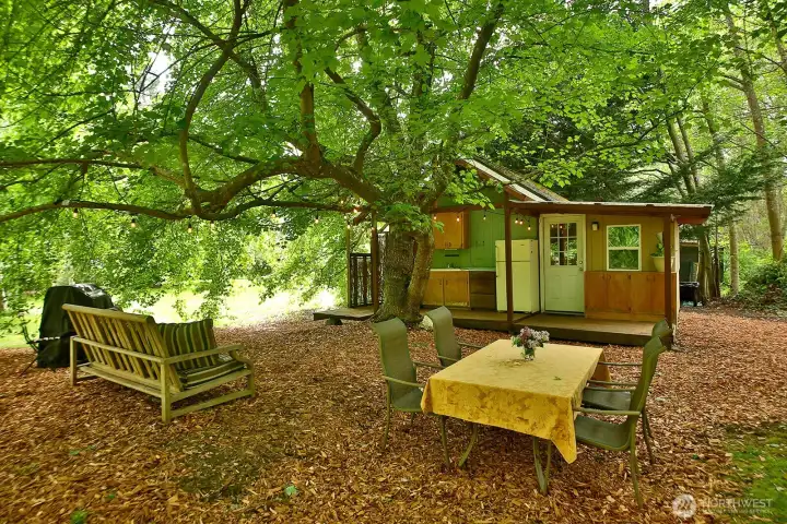 Relax beneath the trees while enjoying the peaceful surroundings. Relax beneath the trees while enjoying the peaceful surroundings.