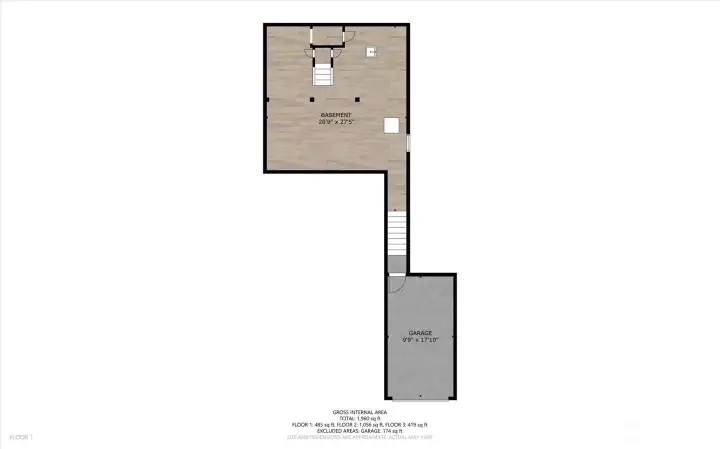 Basement floorplan Basement floorplan