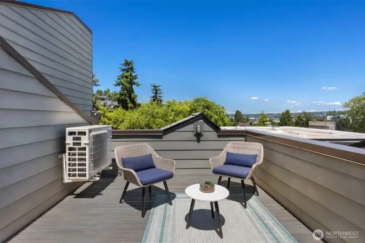 Walk out onto this deck and take in the views of Queen Anne Walk out onto this deck and take in the views of Queen Anne