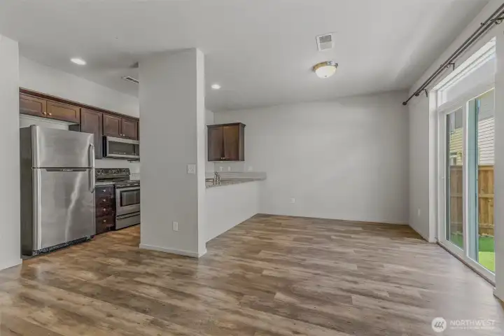Kitchen with eating space