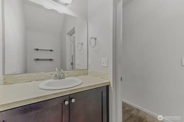 Main floor half bathroom