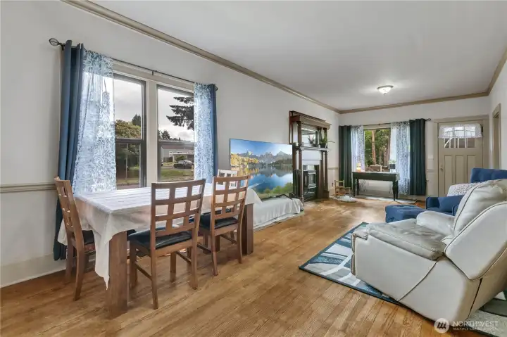 Dining and living room