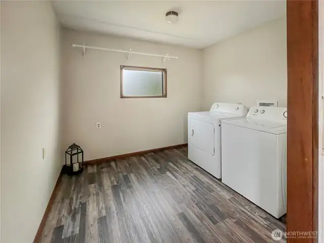 Laundry area off the kitchen