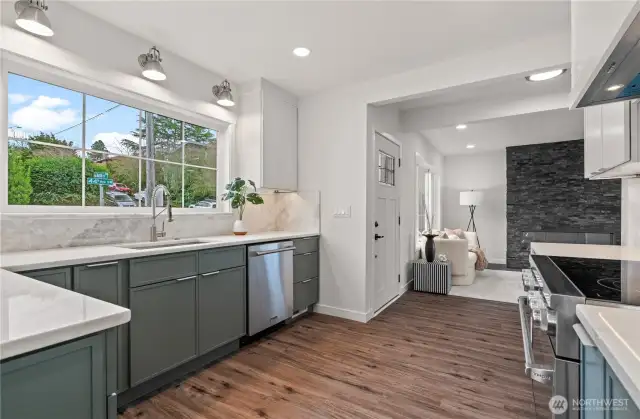 kitchen from mud room area