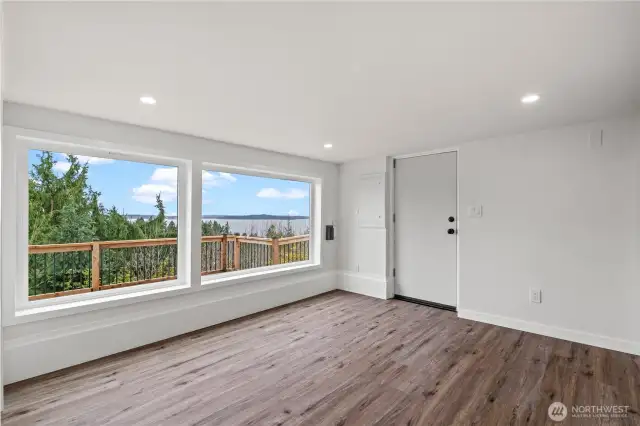 Lower level extra living space with views