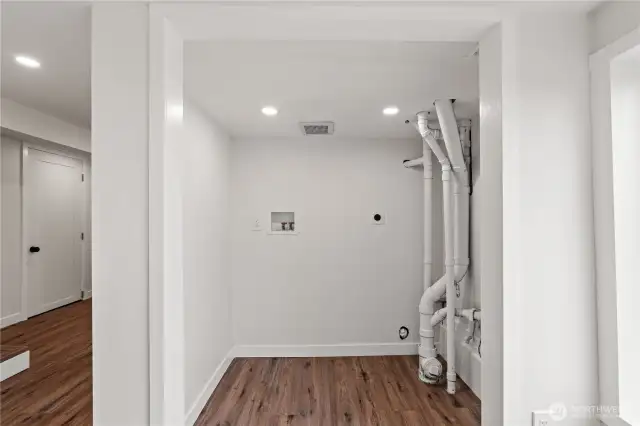 Lower level laundry
