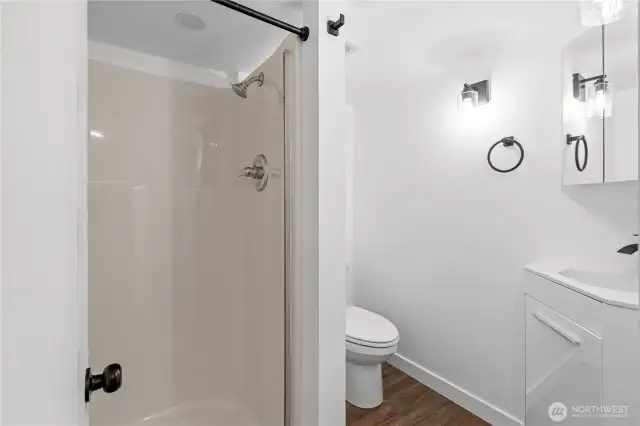 Lower level 3/4 bath