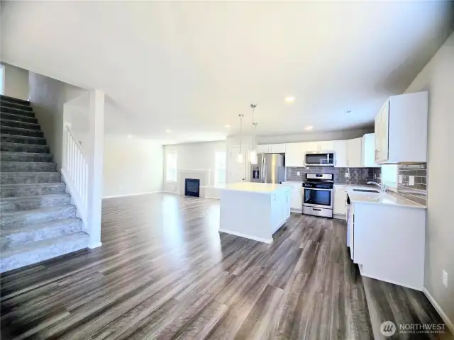 Kitchen and Living Room