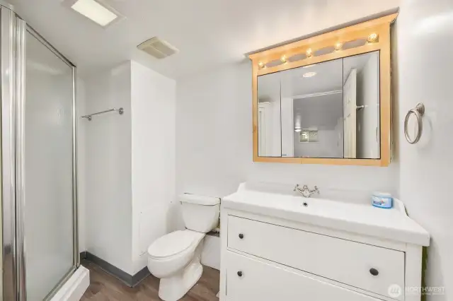 Lower level bath