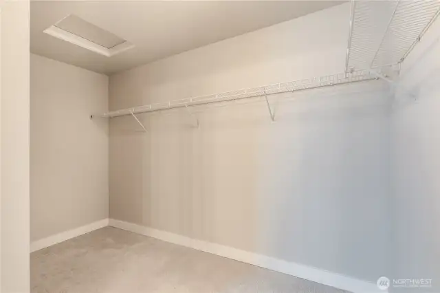 primary walk in closet